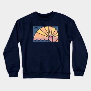 Golden Summer Ratio Crewneck Sweatshirt